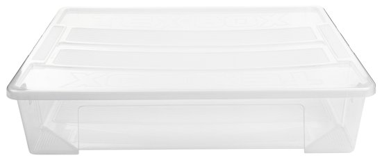 Ящик универсальный Tex-Box 78.5x58.5x17.2 см 61 л с крышкой полипропилен цвет прозрачный