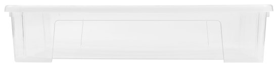 Ящик универсальный Tex-Box 78.5x58.5x17.2 см 61 л с крышкой полипропилен цвет прозрачный