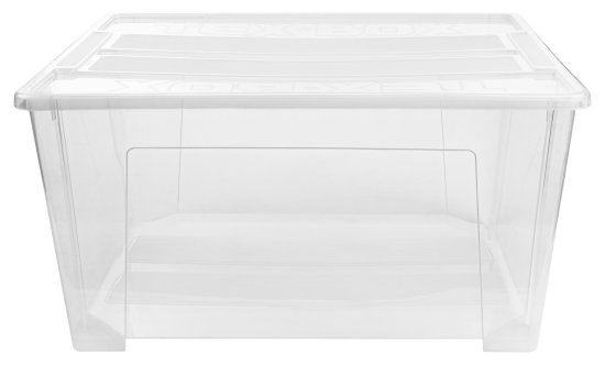 Ящик универсальный Tex-Box 78.5x58.8x40.5 см с крышкой полипропилен цвет прозрачный