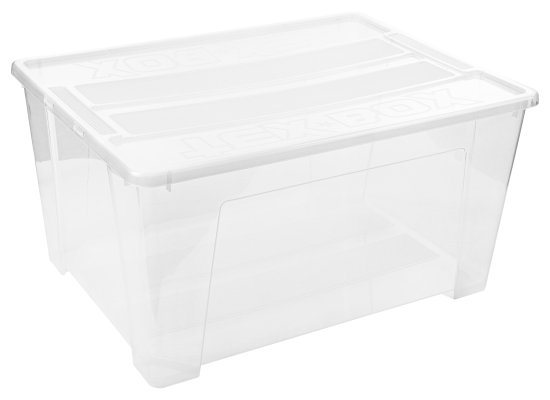 Ящик универсальный Tex-Box 78.5x58.8x40.5 см с крышкой полипропилен цвет прозрачный
