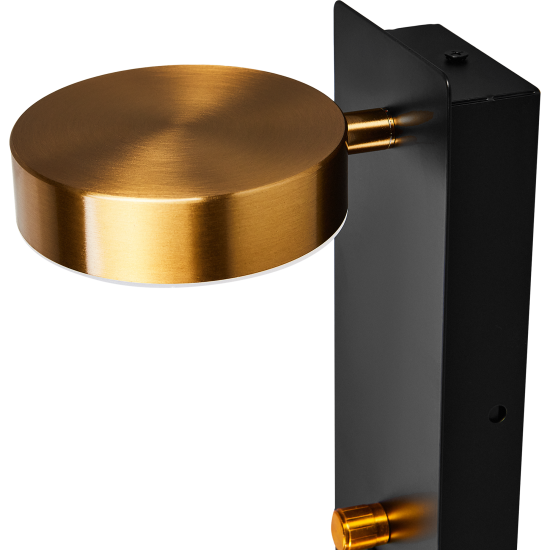 Настенный светильник светодиодный Freya Sol FR5346WL-L5BBZ 7 Вт USB цвет черный/латунь