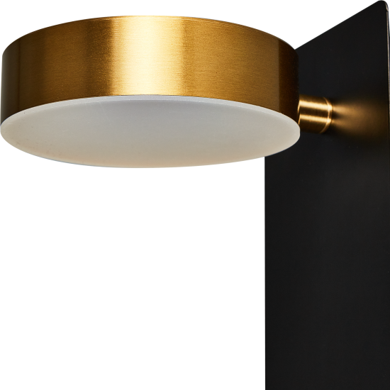 Настенный светильник светодиодный Freya Sol FR5346WL-L5BBZ 7 Вт USB цвет черный/латунь