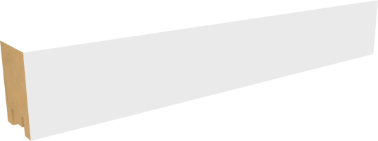 Рейка МДФ под покраску белый 280x5x2.5 см
