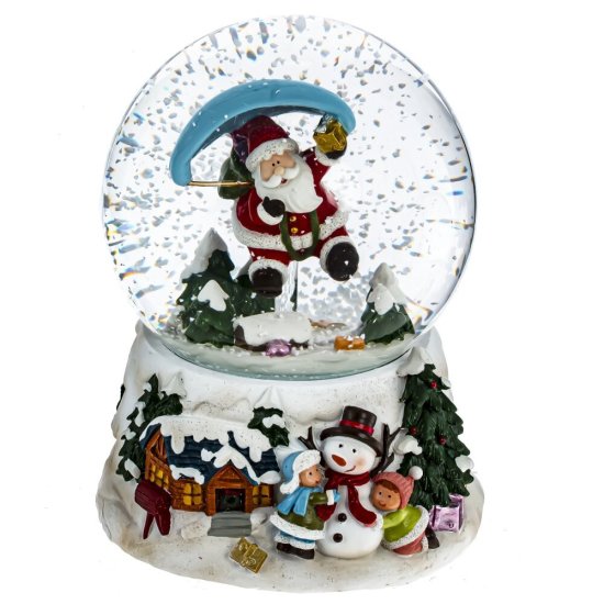 Новогоднее украшение Санта 936121 10x10 см разноцветный