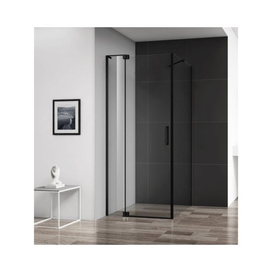 Душевой уголок Cezares SLIDER-AH-1-80-90/100-C-NERO