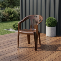 Кресло №5 Комфорт-1 54x53.5x78 см полипропилен шоколадный