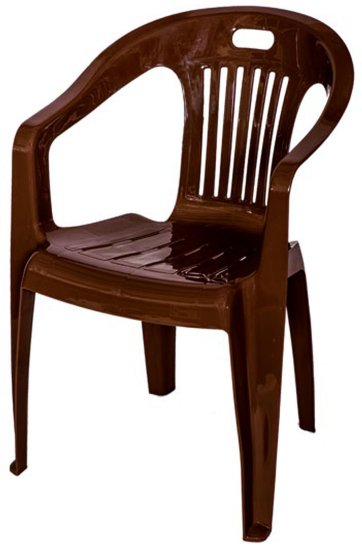 Кресло №5 Комфорт-1 54x53.5x78 см полипропилен шоколадный