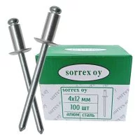 Вытяжная заклепка SORREX 4.0х12 100 шт.