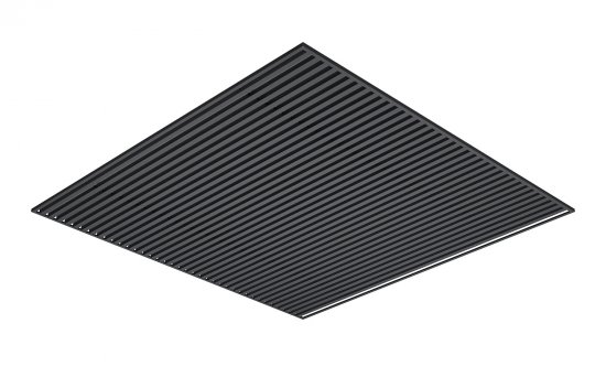 Комплект кубообразного реечного подвесного потолка для входных групп, санузлов и лоджий 2x2м AR C 30/27 графит