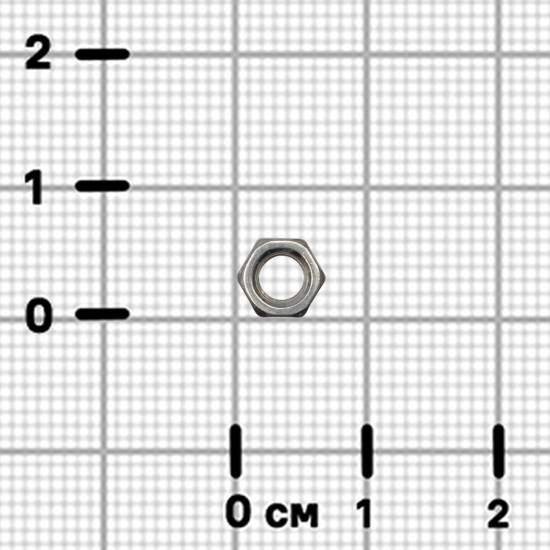 Гайка шестигранная М5 DIN 934 нержавеющая сталь А2 40 шт.