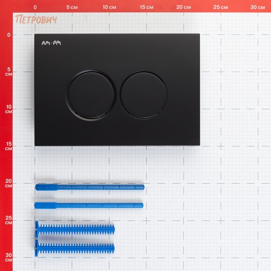 Клавиша смыва для инсталляций AM.PM ProC L черная (I070138)