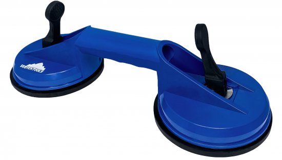 Присоска вакуумная для плитки и стекла двойная Vertextools 0029-2 до 80 кг