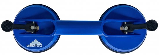 Присоска вакуумная для плитки и стекла двойная Vertextools 0029-2 до 80 кг