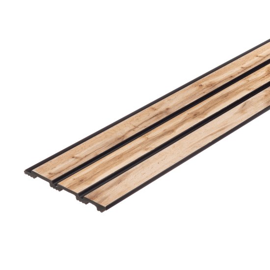 Реечная панель из экополимера 113х2800х10 мм FineBer бук золотой 0,317 кв.м