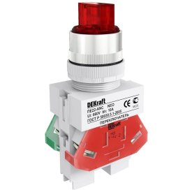 Переключатель DEKraft ПЕ22-ANC-2-RED-NEO