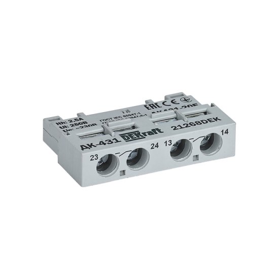 Фронтальный дополнительный контакт DEKraft ДК431-20F
