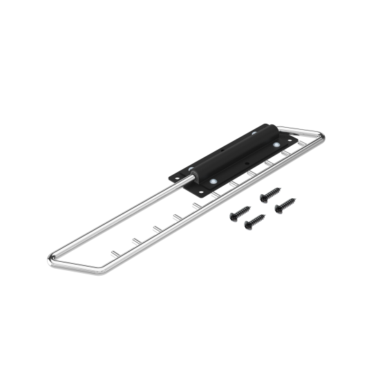 Штанга для одежды выдвижная 35.3x5x6.15 см металл цвет черный