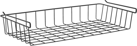 Корзина для шкафа 56x12x25.7 см цвет черный