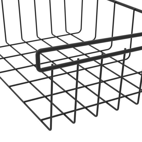 Корзина для шкафа 56x12x25.7 см цвет черный