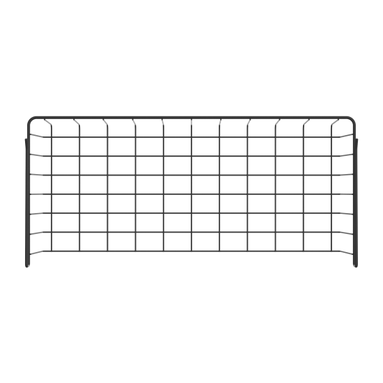 Корзина для шкафа 56x12x25.7 см цвет черный