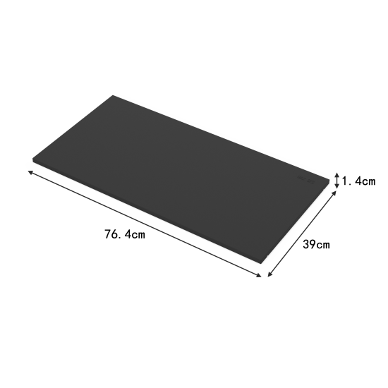 Полка для шкафа Лион 76.4x39 см металл цвет черный