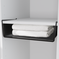 Корзина для шкафа 36x12x35.7 см цвет черный