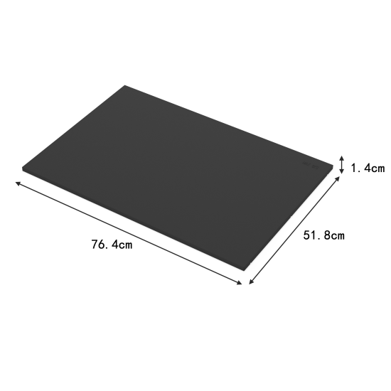 Полка для шкафа Лион 76.4x51.8 см металл цвет черный