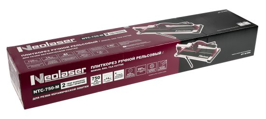 Плиткорез ручной рельсовый Neolaser NTC-750-M 750 мм толщина реза 14 мм