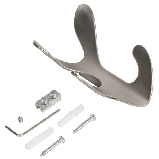 Крючок мебельный Ajax MB-LM/K-005 цвет матовый никель