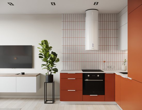 Карниз для кухонного шкафа Тара KONSENSA 200x4 см МДФ цвет терракотовый