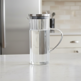 Кувшин 1.4 л с крышкой стекло цвет прозрачный