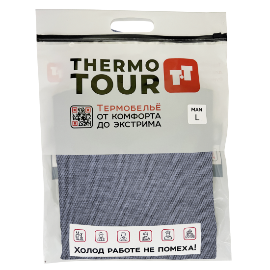 Комплект термобелья Thermotour М.8011 цвет серый размер L