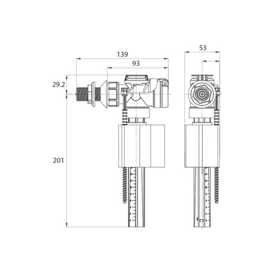 Клапан заливной Iddis боковой подвод 1/2 (F012400-0006)