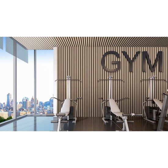 Декоративная рейка МДФ 50х16х2700 мм дуб сонома Стильный Дом