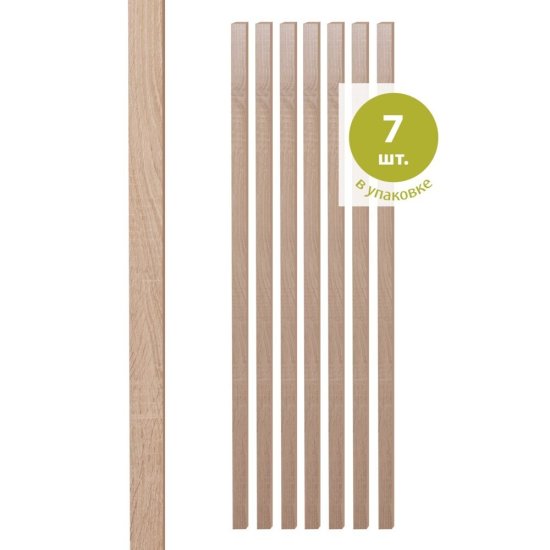 Декоративная рейка МДФ 50х16х2700 мм дуб сонома Стильный Дом