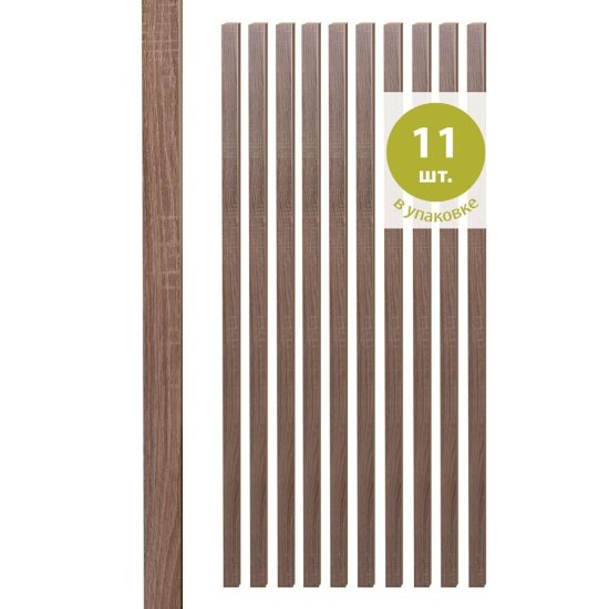 Декоративная рейка МДФ 50х16х2700 мм дуб винтаж Стильный Дом