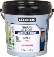 Эмаль для окон и дверей Luxens полуматовая цвет прозрачный база C 0.9 кг