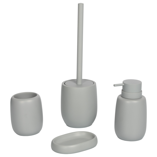 Мыльница Vidage Валка полирезин цвет серый