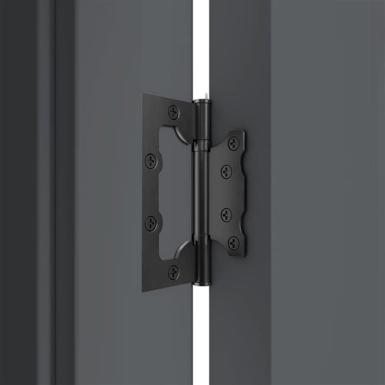Дверь межкомнатная остекленная Толедо 2 70x200 см HardFlex цвет серый графит с замком и петлями