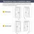 Дверь межкомнатная остекленная Онда Г 90x200 см ПВХ цвет орех/пекан с замком и петлями