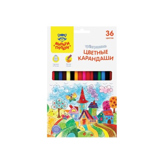 Цветные карандаши Мульти-Пульти невероятные приключения
