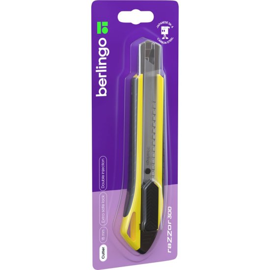 Канцелярский нож Berlingo razzor 300 auto-lock,