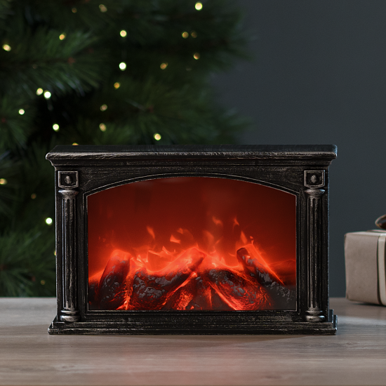 Светодиодный декоративный светильник-камин 