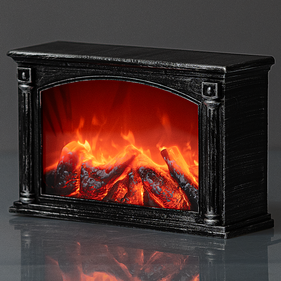 Светодиодный декоративный светильник-камин 