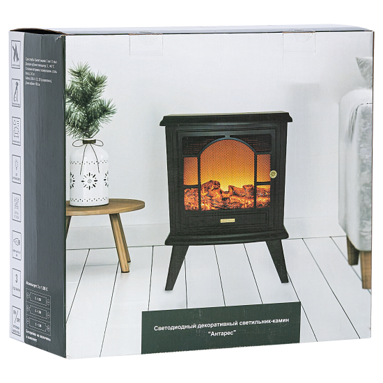 Светодиодный декоративный светильник-камин 