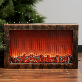 Светодиодный декоративный светильник-камин 