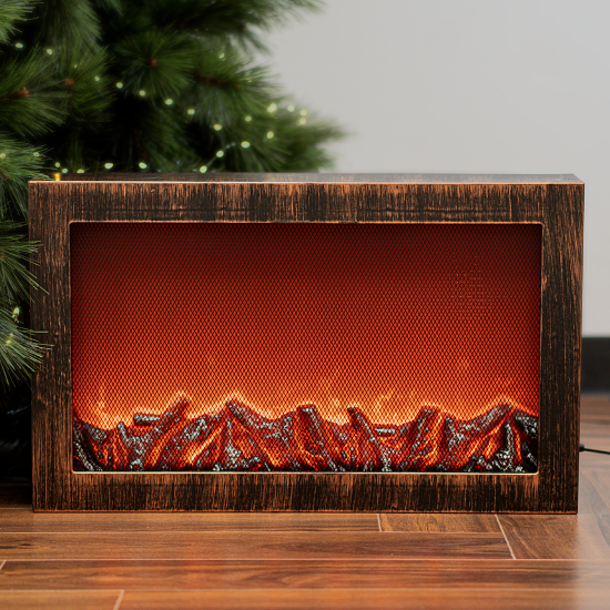 Светодиодный декоративный светильник-камин 