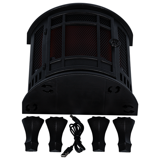 Светодиодный декоративный светильник-камин 