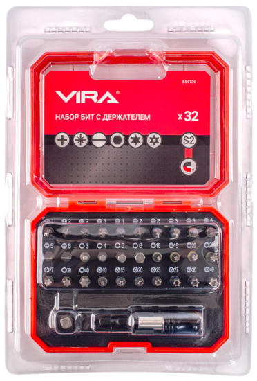 Набор бит магнитных Vira 554106, 32 шт.