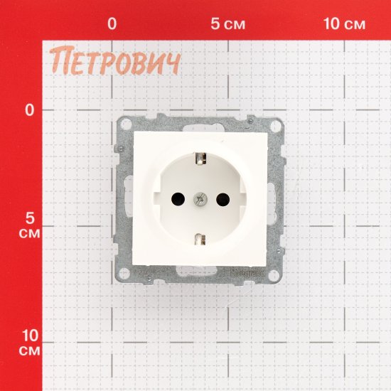 Розетка Legrand Suno встраиваемая белая со шторками (721120)